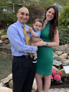 Ben and his wife with their son